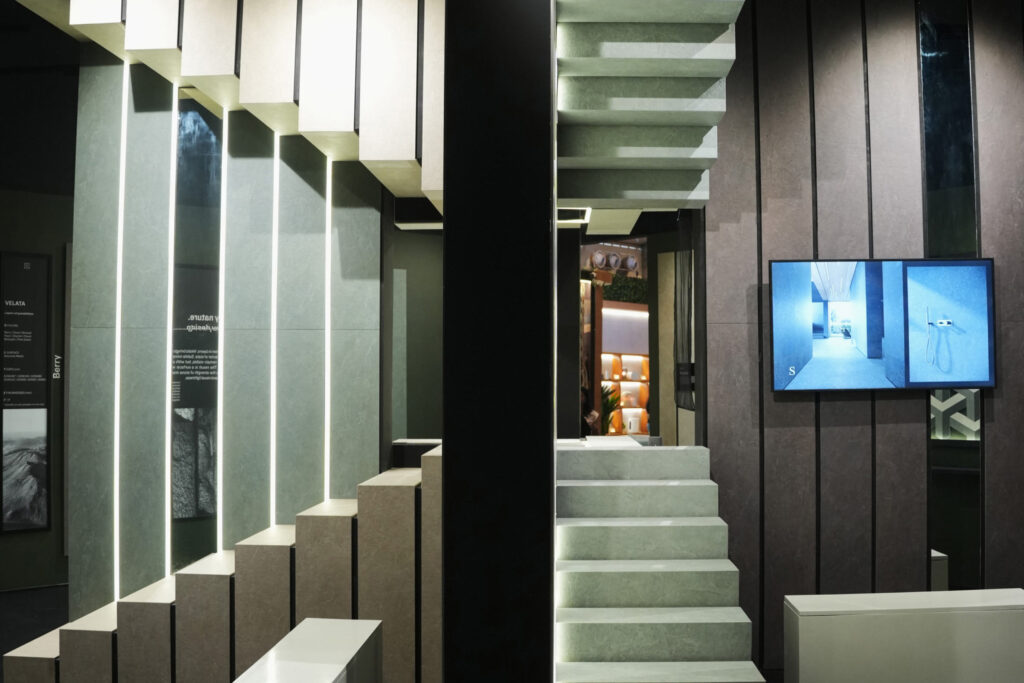 Exterior view of the Nexion booth at India Design ID Mumbai 2026 